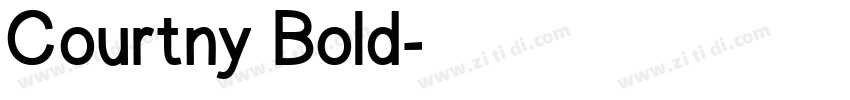 Courtny Bold字体转换
